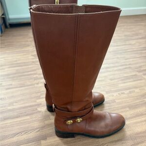 Coach Brown Leather Knee-High Boots Size 8